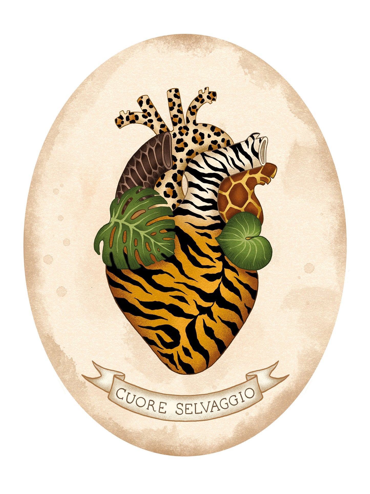 Cuore Selvaggio - misura grande - 30x40 cm